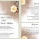 DIY Wedding Invitation Template Set Editable Word File Instant Download Printable Floral Invitation Rose Wedding Invitation Peach Invitation