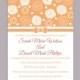 DIY Wedding Invitation Template Editable Word File Instant Download Printable Orange Wedding Invitation Flower Rose Wedding Invitation