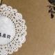 Raechel   Alex's Crafty Doily And Kraft Paper Wedding Invitations