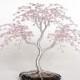 Weeping Cherry Blossom Wedding Cake Topper Wire Tree Sculpture Pink - MADE TO ORDER Custom