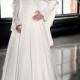 Exquisite High Neck 2016 Muslim Wedding Dresses With Long Sleeve Satin Arbic Lace Applique A Line Winter Bridal Ball Gowns Sweep Train Online with $124.61/Piece on Hjklp88's Store 