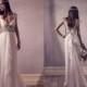 New Arrival 2016 Sexy Wedding Dresses Capped V Neck Bohemian Empire Crystal Chiffon Sweep Length Backless A-Line Wedding Gowns Bridal Ball Online with $128.17/Piece on Hjklp88's Store 