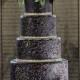 Five-Tier Chocolate Fondant Wedding Cake - With Flowers By Ana Parzych Cakes