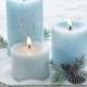 Frosty Pillar Candles 