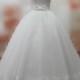 Real Pictures Custom Made Wedding Dresses with Lace Strapless Wedding Gowns with Bow Sash Bridal Gowns Bridal Dress