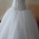 Real Samples Corset Top Wedding Dresses with Pearls Sweetheart Wedding Gowns Floor Length Bridal Gowns Custom Made Bridal Dress