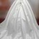 Real Samples Vintage Taffeta and Lace Wedding Dress Plus Size Bridal Gown with Pick-up Skirt Princess Wedding Gown
