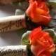 Rustic Boutonniere Coral Wedding By Thebreadandbutterfly On Etsy - Love This For A Vineyard Wedding