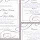 DIY Wedding Invitation Template Set Editable Word File Instant Download Printable Invitation Purple Wedding Invitation Lavender Wedding