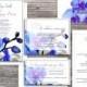 Orchid PRINTABLE WEDDING INVITATIONS - Santa Monica Blue Orchid Suite