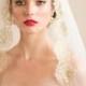 GOLD VEIL- Hair Accessories Wedding Veil- French Chantilly ISABELLA Gold Lace Bridal Veil From Camilla Christine