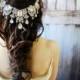 Bridal Headpiece, Wedding Headpiece, Bridal Hair Accessory Head Chain, Wedding Headband