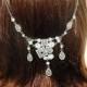 Wedding Headpiece, Bridal Headpiece,Wedding Hair Jewelry, The Great Gatsby HeadPiece, Crystal Chain Headpiece, 1920s Hair Piece