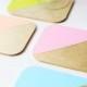 Poppytalk: DIY: Colour Blocked Coasters