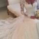 New Long Sleeves White/Ivory Lace Wedding Dresses Bridal Gown Custom Size 2-16  