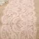 Burlap And Lace Table Runner, - Peachy Blush Lace , 12"x108". Romantic, Vintage, Or Rustic Wedding