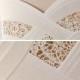 Elegant Foil Stamped Laser Cut Ivory Pocket Wedding Invitations EWWS025