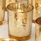 Wedding Decoration Votive Candle Holder In Gold - SOLD BY DOZEN - 2.25" X 2.5"