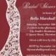 Bridal Shower Invitation - Beautiful Marsala