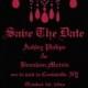 Red Gothic Save The Date