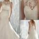 Wedding Dresses with Pearls Bridal Gown with Lace and Beadings