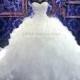 Corset Wedding Dress Sweetheart Bridal Gown Ruffled Bridal Dress Ball Gown