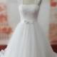 Real Samples A-line Wedding Dress with Bow, Long Train Bridal Gown with Shawl