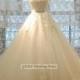 Chic Wedding Dress with Sequin and Lace Bridal Gown with Beaded Sash Custom Made