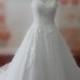 Real Samples Lace Wedding Dress Sweetheart Lace-up Bridal Gown