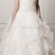 Plus Size Wedding Dresses with Corset Bodice And Beadings Strapless Floor Length Chapel Train Bridal Gown with Rich Ruffles Online with $198.96/Piece on Gama's Store 