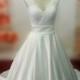 Real Samples Lace Bodice Wedding Dress with Sash, Chapel Train Lace-up Bridal Gown