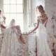 BIG SALE Soft Lace Boho Wedding Dress with Bow Sash Cap Sleeves Bridal Gown