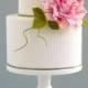 Ribbed Cake With Rose