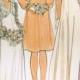 1960s Butterick 4036 UNCUT Vintage Sewing Pattern Misses' Bridal Gown Size 10 Bust 32-1/2