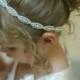 Flower girl, Headpiece, Headband, Flower Girl Hair Accessories, Child Headband, Weddings, Bridal Accessories, Rhinestone headband, Girl