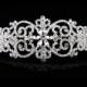 SWARVOSKI Crystal bridal head piece , crystal hair comb , rhinestone head piece
