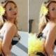 Yellow Bling Bikini Veil by myTALEfeathers® - Bachelorette Party - Bling Bikini Veil - Booty Veil - Rave - Cruise - Honeymoon -Vegas - Bling