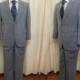 Vintage Men's 80s 2 PieceGrey Suit By Daesung Tailor