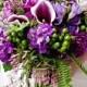 Purple And Green Wedding Bouquet