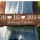 Sale Extended Wedding Date Sign - Wooden Wedding Name Sign - Save the Date Prop - Wedding Photo Prop - Bridal Shower Gift - Rustic Wedding