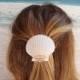 Seashell Barrette -  Beach Wedding Alligator Hair Clip Accessory - Hairclip Pin Hairpin Mermaid