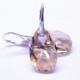 Swarovski Crystal Earrings-Sterling Silver Swarovski Crystal Earrings-Golden Shadow  Crystal Earrings-Wedding Earrings-Leverback Earrings