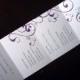 Plum Turquoise Flourish Seal and Send Monogram Wedding Invitation - Modern Unique Elegant Romantic Wedding Invitations - bat mitzvah Invite