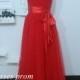 Long Bridesmaid Dress - Beach Bridesmaid Dress / Red Bridesmaid Dress / Simple Bridesmaid Dress / Red Prom Dress / Long Prom Dress