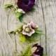 Purple-lavender-boutonnieres - Once Wed