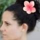 Perfect Silk Natural Touch Plumeria Flower in your Color - Hair Wedding Headpiece - Hair Clip