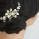 Gold Bridal Hair Comb Wedding Hair Accessories flowers and Leaves Gold Hair Vine Gold Hair Comb Wedding Hair Piece HARLOW VINE