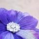 purple flower clips, bridesmaid flower pins, wedding hair, hair accessories, bridal hair piece, flower hair clips