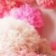 Shaby Chic  Tulle Pompoms with Golden Tulle