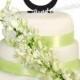 Western Horseshoe Date Mr & Mrs Surname Personalized Wedding Cake Topper